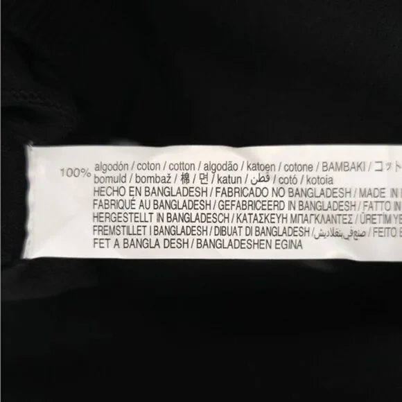 NWT ZARA “I’M OK WITH THIS” Text Print Black Crew Neck Knit Pullover Sweater M - Picture 10 of 11